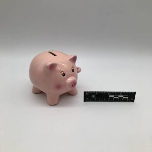 Różowa skarbonka słonik ceramiczny