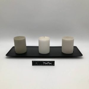 Podstawa na świece pillar minimalistyczna czerń